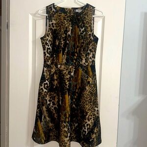 Jennifer Lopez Leopard Print Cocktail Dress